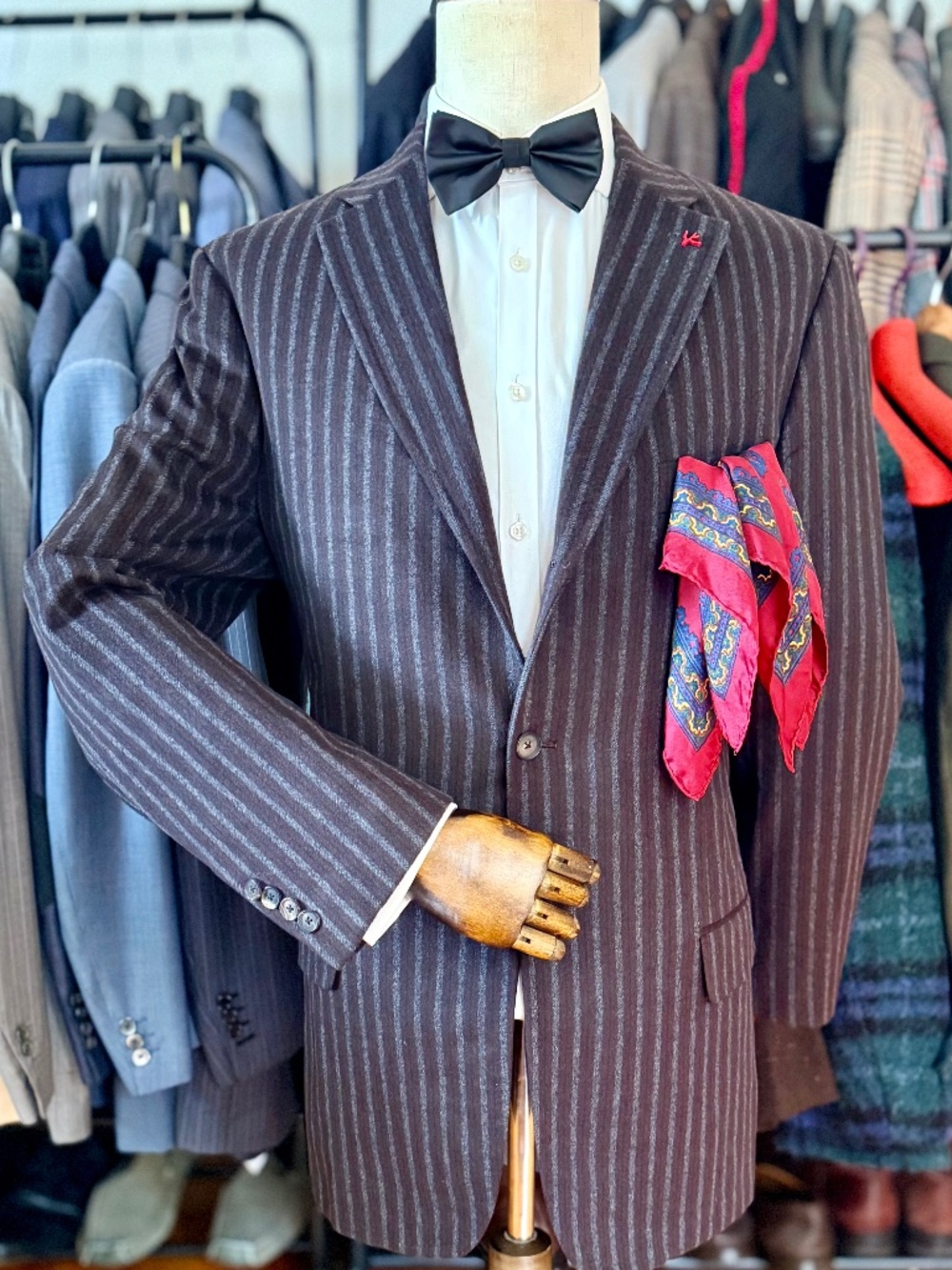 ULTRA RARE Isaia Napoli Orylag/Cashgora Blend Brown Sport Coat 44L US 54L IT